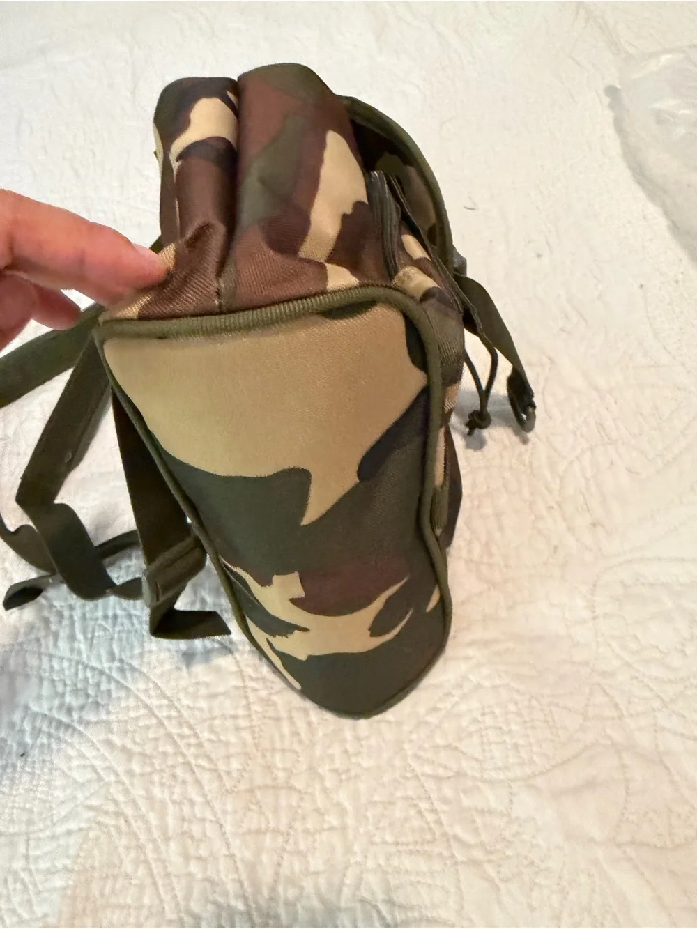 Camouflage Military-Style Men’s Backpack - Green Camo